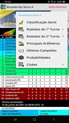 Brasileirão Série A android App screenshot 3